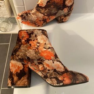 Floral Patterned Booties